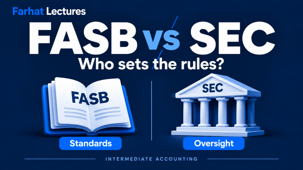 FASB vs SEC: accounting standards and regulatory oversight, by Farhat Lectures