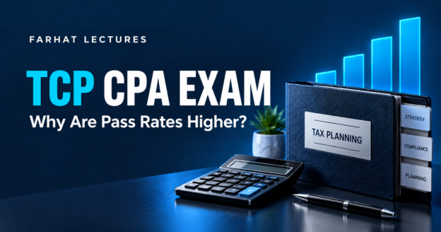 TCP CPA Exam pass rates and study preparation from Farhat Lectures